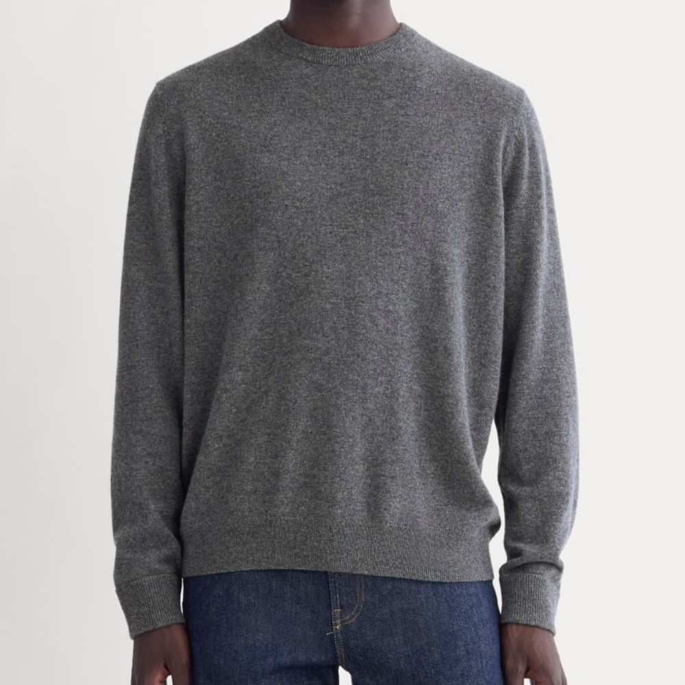 Everlane Cashmere Crew Sweater Men’s XL Charcoal